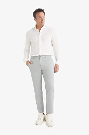 Jogger Fit Cepli Esnek Kumaş Düz Paça Pantolon