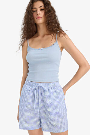 Fitted V Yaka Fitilli Kaşkorse Atlet