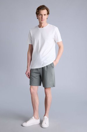 DeFacto Slim Fit Cepli Pamuklu Basic Bermuda Şort W1105AZ26SMKH422