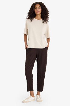 Regular Fit Beli Bağcıklı Cepli Eşofman Altı