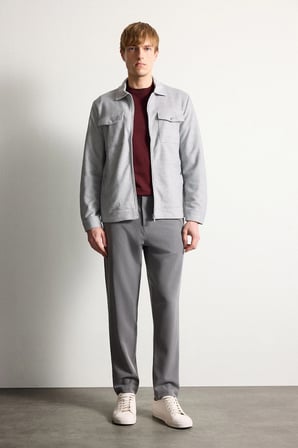 DeFacto Slim Fit Astarlı Fermuarlı Cepli Mevsimlik Mont D7533AX26SPGR221