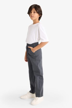 DeFacto %100 Pamuk Beli Lastikli Gabardin Pantolon Erkek Çocuk G3642A825AUAR104