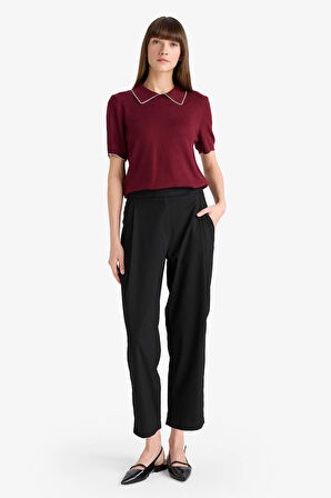Regular Fit Polo Yaka Triko Kazak