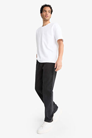 Straight Fit Düz Paça Jean Pantolon