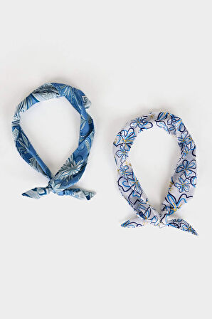 Kadın Desenli 2'li Fular