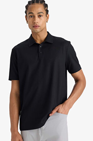 DeFactoFit Standart Fit Polo Yaka Sporcu Kısa Kollu Tişört
