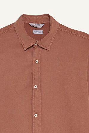 Regular Fit Twill Uzun Kollu Gömlek