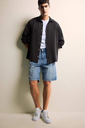 Regular Fit Twill Uzun Kollu Gömlek