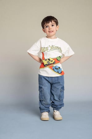 Defacto G6143A5NM39 Mavi Jogger Fıt Jean Pantolon Erkek Bebek