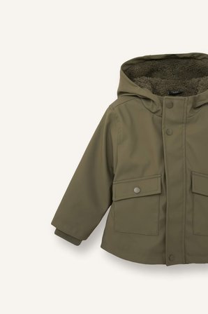 DeFacto Erkek Bebek Su Geçirmez Kapüşonlu Çıtçıtlı Fonksiyonel Cepli Mont E8248A526AUKH202