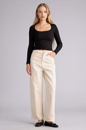 DeFacto Baggy Fıt Normal Bel Standart Boy Gabardin Pantolon G9492AX26SPWT81