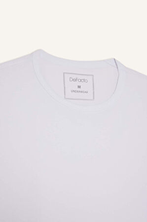 Slim Fit Dar Kesim Bisiklet Yaka Üst