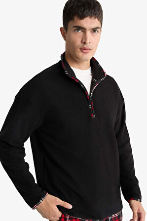 Regular Fit Polar Yarım Fermuarlı Üst
