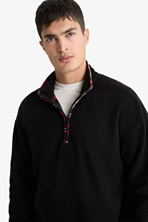 Regular Fit Polar Yarım Fermuarlı Üst