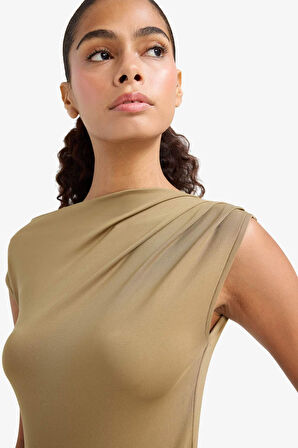 Slim Fit Dar Kesim Tek Omuzlu Atlet