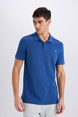 DeFacto %100 Pamuk Slim Fit Dar Kesim Kısa Kollu Polo Tişört D7665AX25SPBE815