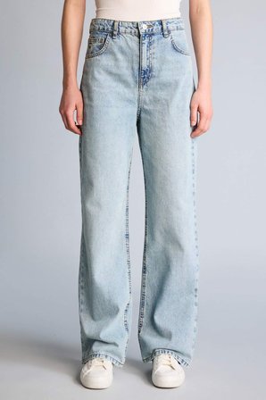 DeFacto %100 Pamuk 90's Wıde Leg Yüksek Bel Jean Pantolon F3709AX26SMNM85