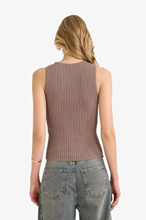 Fitted Bisiklet Yaka Triko Atlet