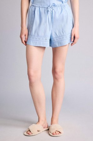 DeFacto Regular Fıt Kısa Boy Dokuma Pijama Şort G4373AX26SPBE745