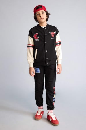 DeFacto NBA Chıcago Bulls Bomber Hırka Erkek Çocuk G7617A826SPBK81