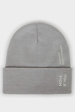 Erkek Baskılı Triko Bere