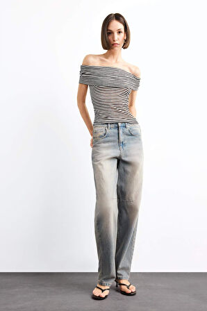 Baggy Fit Jean Pantolon