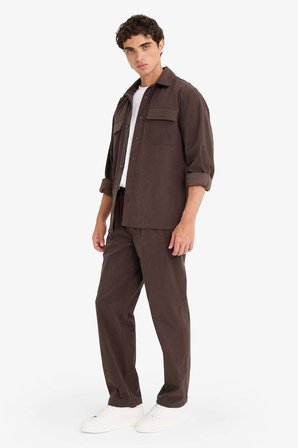 DeFacto Wıde Leg Geniş Paça Fitilli Kadife Pantolon F2042AX25WNBN337