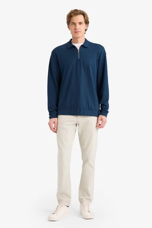 DeFacto Regular Fit Fermuarlı Sweatshirt G7492AX25AUNV64
