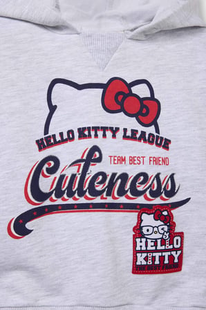 DeFacto Hello Kitty 2'li Takım Kapüşonlu Sweatshirt Tayt Kız Bebek G6834A525WNGR85