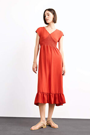 Fitted Kısa Kollu Elbise