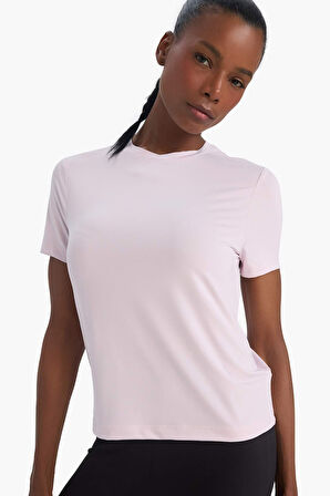 DeFactoFit Standart Fit Bisiklet Yaka Basic Düz Sporcu Kısa Kollu Tişört D2296AX25SPPN694