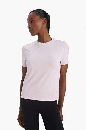 DeFactoFit Standart Fit Bisiklet Yaka Basic Düz Sporcu Kısa Kollu Tişört D2296AX25SPPN694