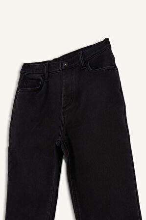 Erkek Çocuk Straight Fit Düz Paça Jean Polar Astarlı Pantolon