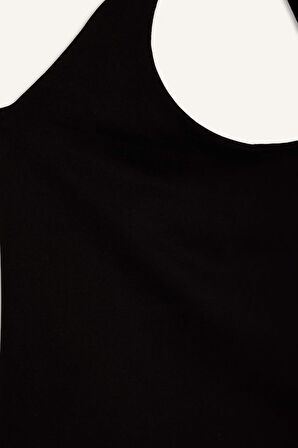 Slim Fit Dar Kesim Halter Yaka Atlet