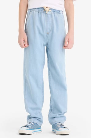 DeFacto Beli Lastikli Düz Paça Jean Pantolon Erkek Çocuk F6899A825SMNM39