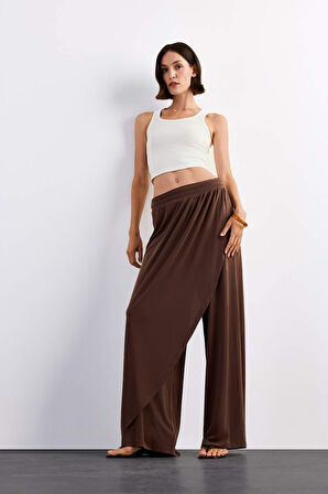 Relax Fit Normal Bel Düz Paça Modal Pantolon