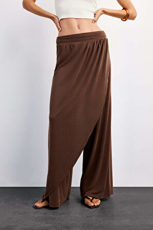 Relax Fit Normal Bel Düz Paça Modal Pantolon