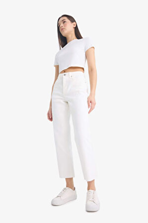 Coool Crop Flare Fit Normal Bel Gabardin Pantolon