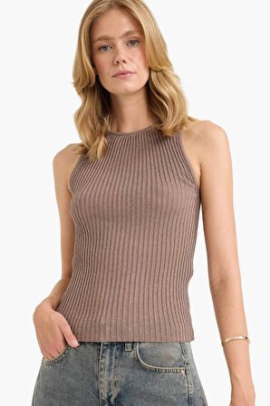 Fitted Bisiklet Yaka Triko Atlet