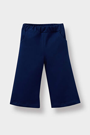 Kız Bebek 2'li Takım Baskılı İçi Yumuşak Tüylü Sweatshirt Eşofman Altı