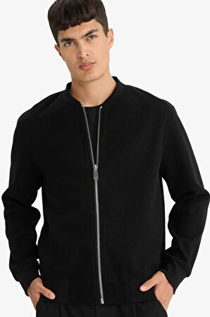 Relax Fit Kolej Yaka Bomber Hırka