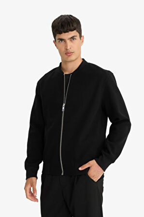Relax Fit Kolej Yaka Bomber Hırka