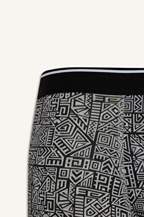 Regular Fit Baskılı 3'lü Boxer