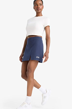 DeFactoFit NBA Los Angeles Lakers Standart Fit İçi Taytlı Mini Etek E3622AX25SMNV94