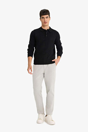 Standart Fit Polo Yaka Triko Kazak