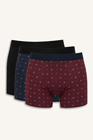 Regular Fit Puantiye 3'lü Boxer