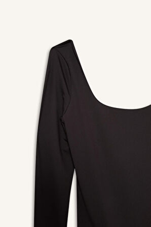 Coool U Yaka Uzun Kollu Çıtçıtlı Body