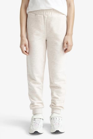 Standart Fit Basic Düz Beli Lastikli Okul Jogger Eşofman Altı Kız Çocuk Y1226A625AUBG667