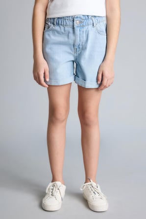 DeFacto Paperbag Jean Şort Kız Çocuk B8113A826SMNM63
