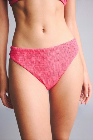 DeFacto Regular Fıt Kırışık Dokulu Fuşya Bikini Alt G5349AX26SMPN296